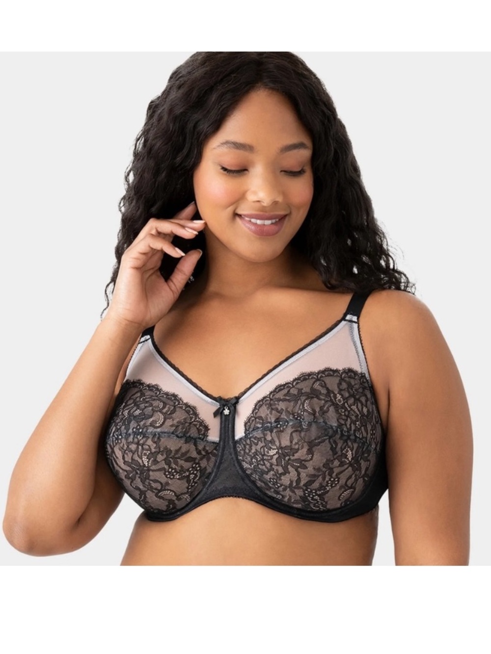 Wacoal Retro Chic Full Figure Lace Underwire Bra 40G with extender EUC